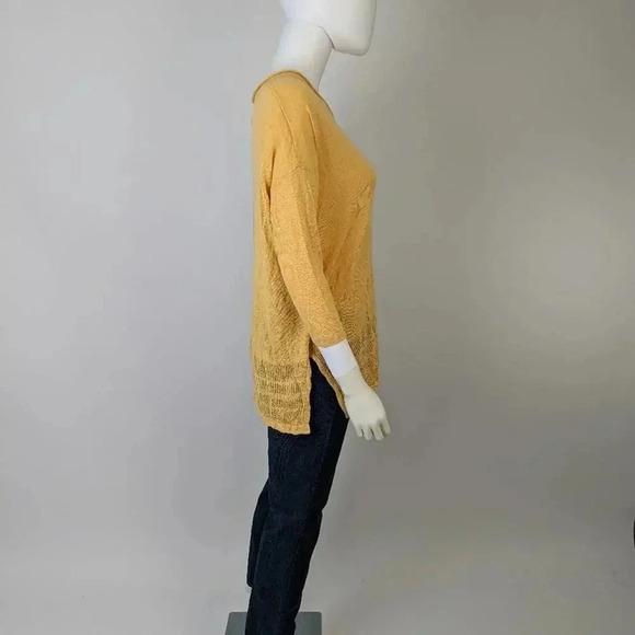 Rachel Zoe Yellow Knit Sweater XL - Picture 2 of 6